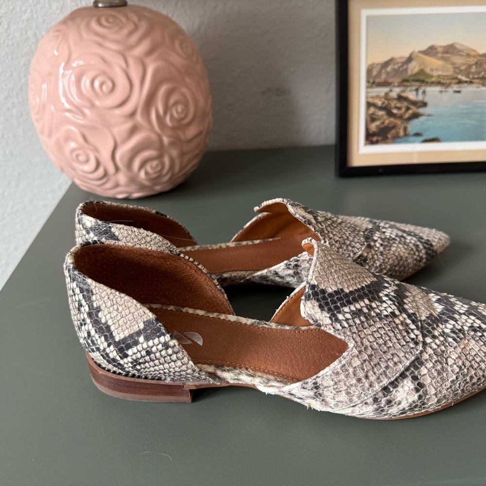 Franco Sarto Snakeskin Flats
